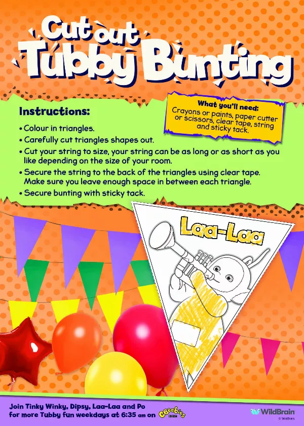 Cut Out Tubby Bunting